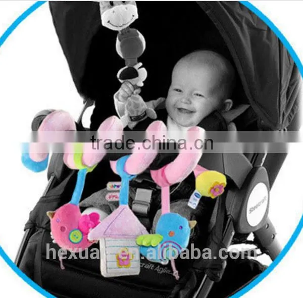 New Born Infant Pram Plush Toy/Activity Spiral Cot Toy/Musical Crib Spiral Toy photo-2