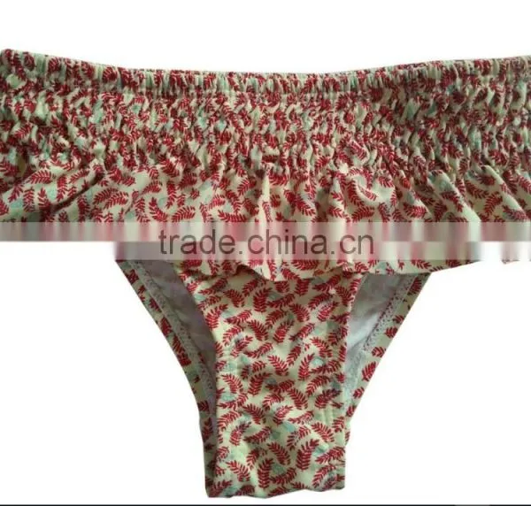 cute girls swimbriefs AOP frills