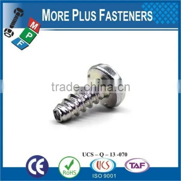 Made in Taiwan Type Z Drive Flat Head Zinc Finish Steel Trilobular Thread Rolling Screw photo-4