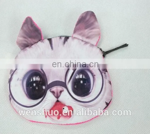 Fashion Cute Cat Face Coin Purses For Teens photo-4
