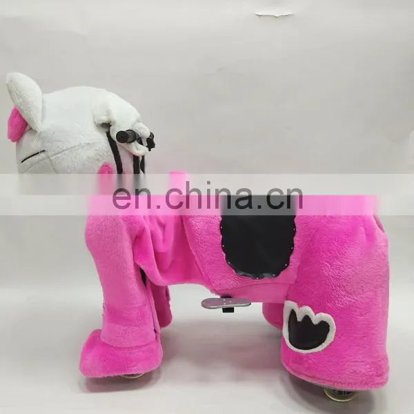 Cartoon Shape Animal Ride Walking Plush Toys Electric Ride on Toy for Kids photo-5
