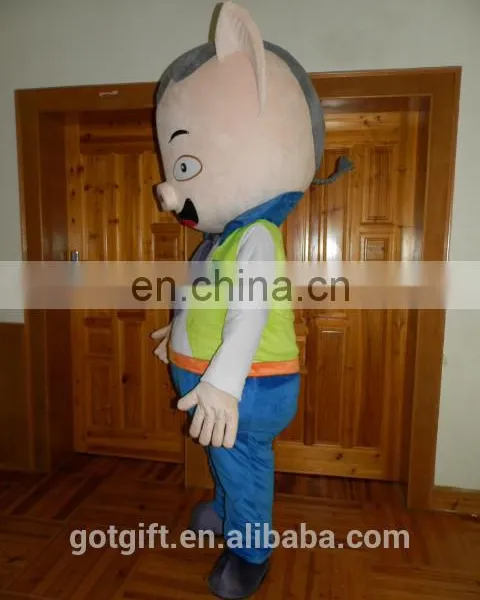 Promotional Lovely Custom Pig Mascot Costume for Adult Wearing photo-5