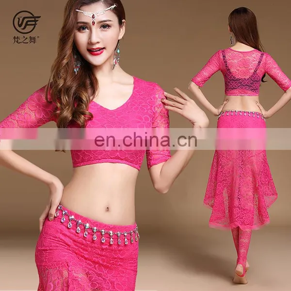 T-5186 Egyptian Adult Lace Practice Sexy Belly Dance Wear photo-3