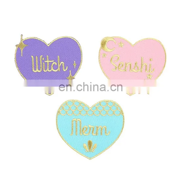 Fashion Pink Cute Lipstick Cosmetics Embroidery Patches for Girls photo-2
