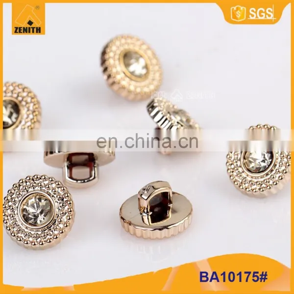Abs Plastic Rhinestone Button BA60175