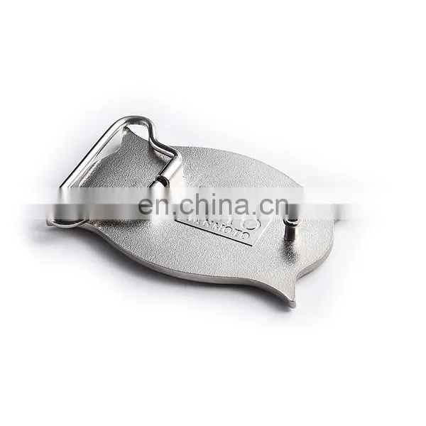 Silver Practical Custom Metal 3d Belt Buckle Fastener photo-6