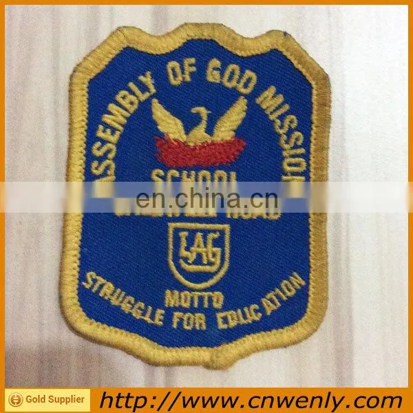 Customized Fabric School Embroidery Badges