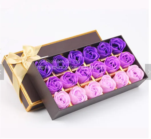 Hot Sell Gift Set Soap Romantic Flower Rose Soap Hotel Soap Petal Bath Soap Toilet Soap