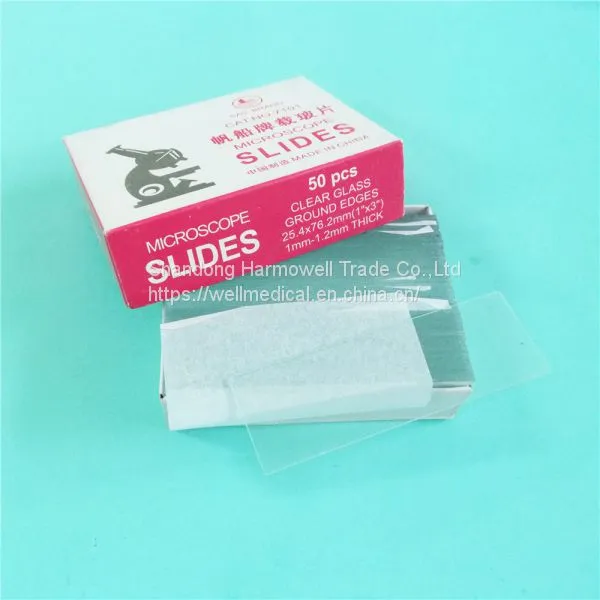 Sail Brand 7101 Type Glass Ground Edge Lab Microscope Slide photo-3