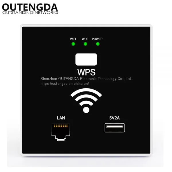 300Mbps Best Reliable Design POE 100v/220v in Wall AP WiFi Access Point for Hotel Wifi Hotspot WISP WPS Wireless AP Router for Hotel photo-5