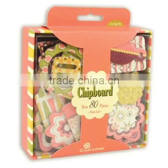 DIY Craft Gift Box Set Chipboard Shapes & Tags Chipboard Scrapbook Decor photo-6