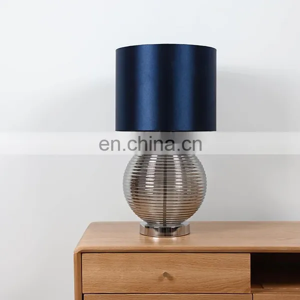 New Arrival Living Room Lighting Glass Base Bedside Study Table Lamp for Home Decor photo-3