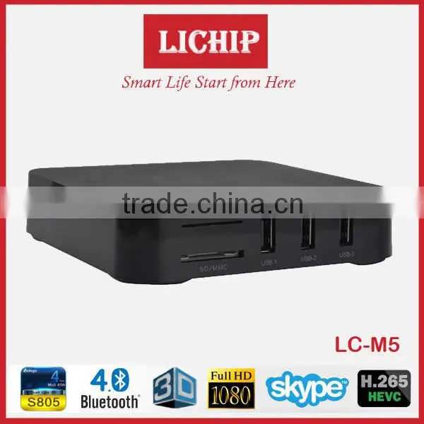 Smart Android 4.4 S805 1080p 3D Bluetooth 4.0 LC- M5 TV Box photo-4