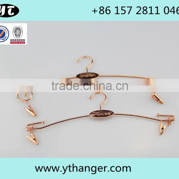 Metal Underwear Hanger Rose Gold Lingerie Hanger for Women photo-2