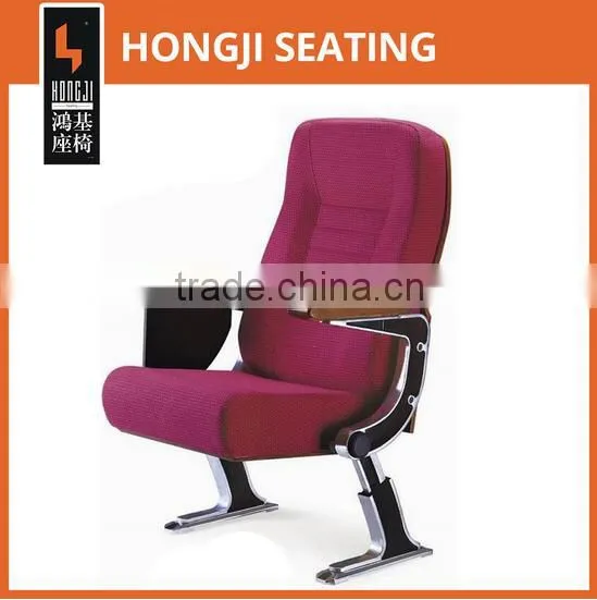 Aluminium Alloy Leg Auditorium Seating With Writing Tablet HJ88A-L