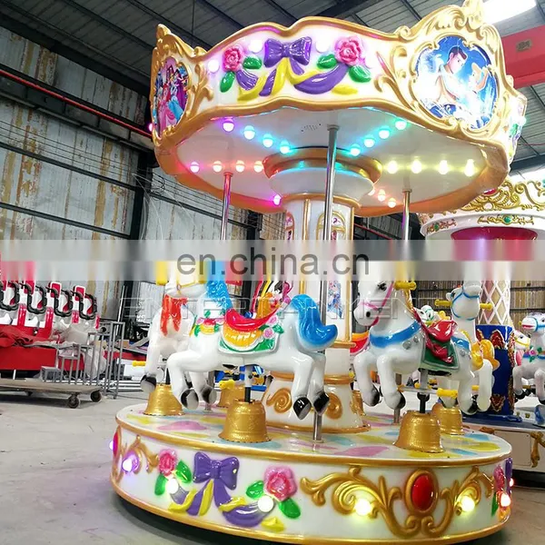 Fairground Musical Carousel Equipment 6 Seats Amusement Rides photo-5