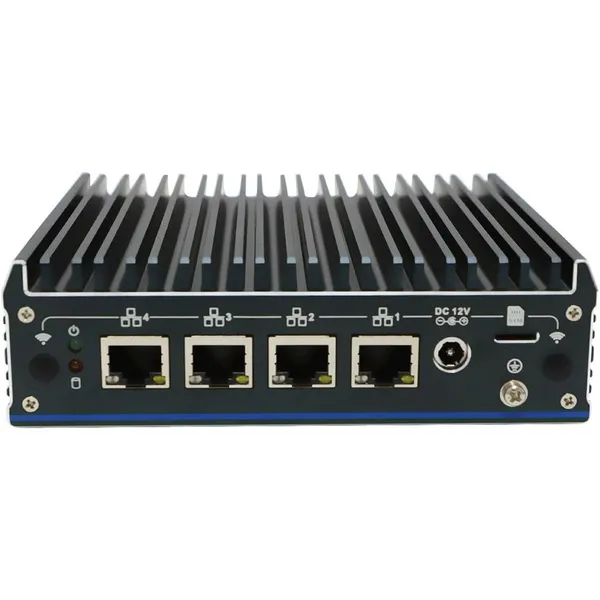 Partaker Fanless Soft Router Intel J6412 Mini PC Micro Firewall 4 x Intel I225-V 2.5G LAN HDMI DP OPNsense Firewall Appliance photo-4