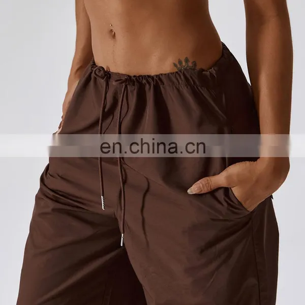 Wholesale Quick Dry Plus Size Women's Casual Loose Clothing High Waist Customized Sports Pants Joggers Sweatpants With Pockets photo-4