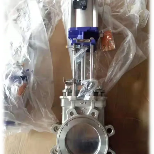 Stainless Steel Knife Gate Valve with Fluorine-Lined Material - Corrosion-Resistant for Chemical Processing and Harsh Media Application