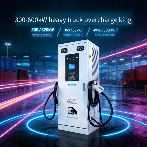 360kw charging pile for heavy trucks, suitable for new energy vehicles with nine - hole dc fast charging, universal for cars, home and commercial use, charging station with soc system, 5 - meter charging gun cable, supports scanning qr code, swiping card,