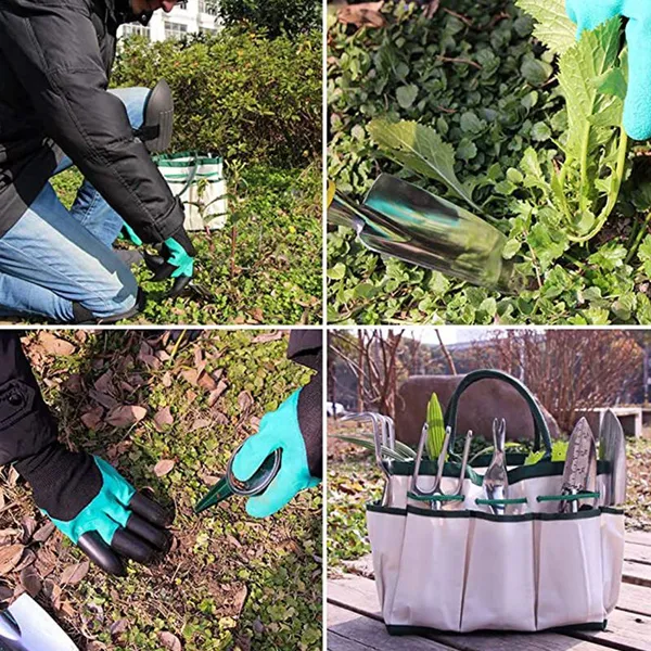 Garden Maintenance Tools Kit With Durable Hand Tools Pruning Shears Gloves and Storage Tote for Dealers photo-5