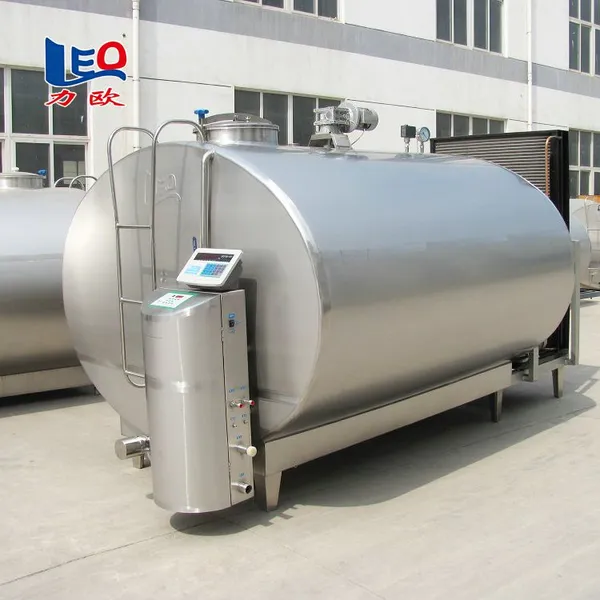 Horizontal Bulk Milk Cooling Tank Raw Milk Bulk Milk Cooler Milk Chiller