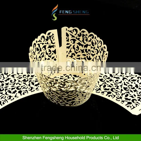 50pcs Cupcake Wrappers Wraps Cases Wedding Cake Edge photo-5