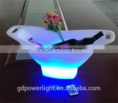 PE Plastic Fruit Tray With LED Light and Remote Control 6530E photo-3