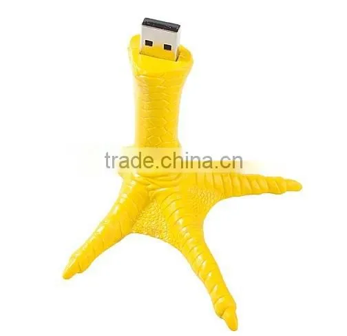 Funny Cartoon Shape Chicken Paw Design Usb Flash Drive Escrow photo-3