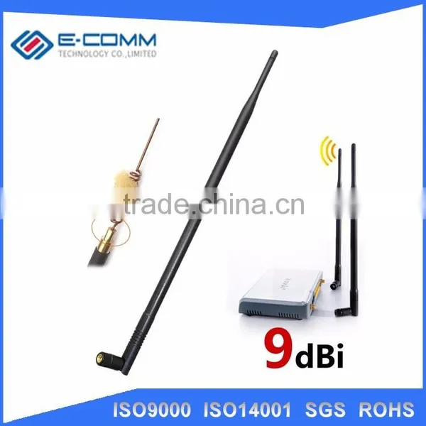 Hot Selling!! 2.4GHz 10dB Omni-directional Antenna With SMA Male Connector for WIFI Wireless Router Card photo-3