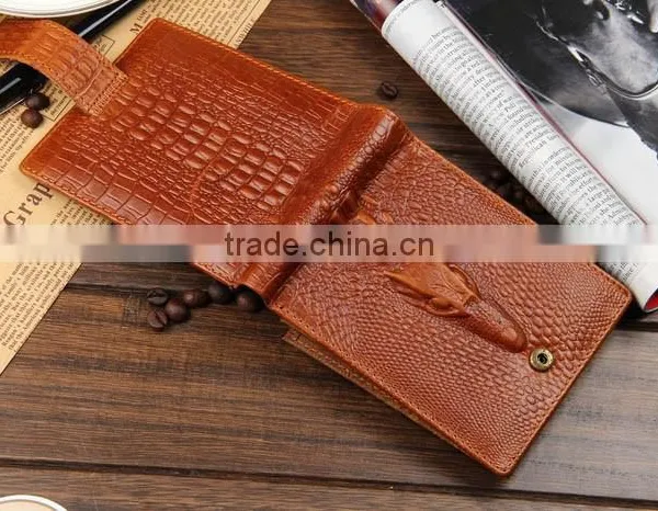 Imported Leather High Quality Mens Genuine Crocodile Skin Leather Wallet photo-4