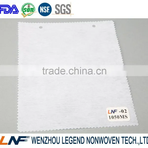 1050MS Soft Tear Resistant Non Fusible Nonwoven Fabric Rolls Interlining photo-5