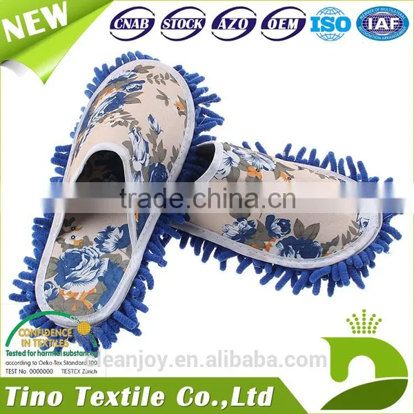 Clean Felt Shoes Cheap Price Kitchen Dust Chenille Mop Slippers photo-2