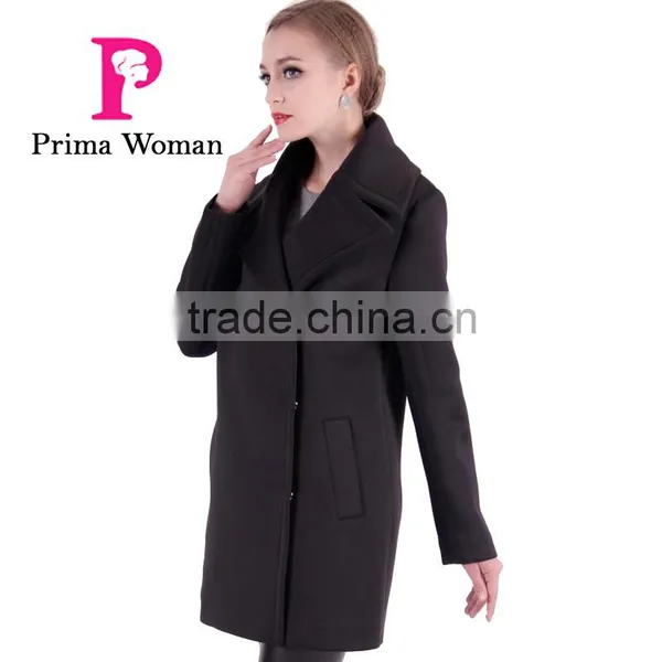 2016 Spring Long Cheap Women Trench Coat With Lapel photo-3