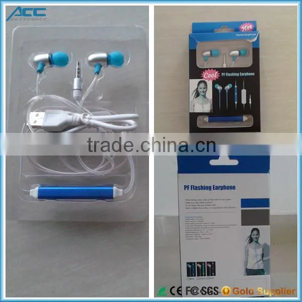 Smartphone Glow EL Headphone Earphone Flashing With Music Playing photo-6