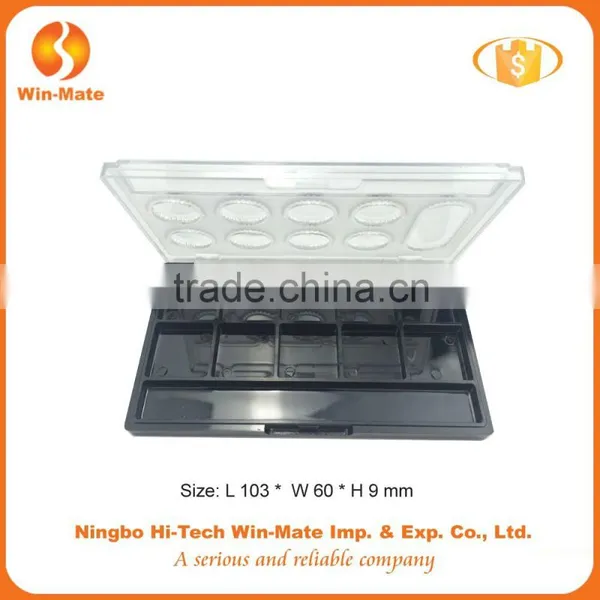 Beauty Makeup Eyeshadow Palette Empty Black Eyeshadow Case photo-2