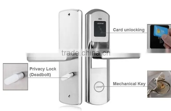 Stainless Steel Smart Card Lock for Hotel Solution LSD8108 photo-3