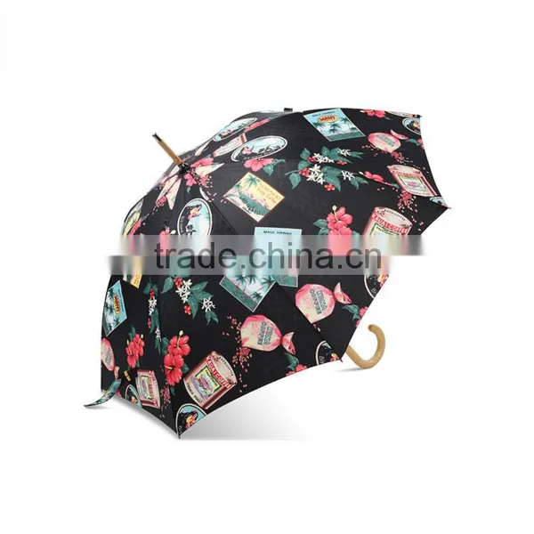 2015 Originality Printing Straight Beautiful Unisex Automatic Gift Umbrella photo-2