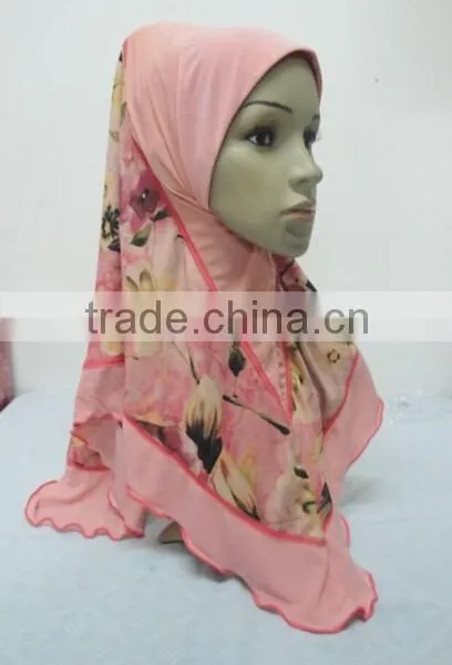 H285 New Style One Piece Hijab With Prints photo-5