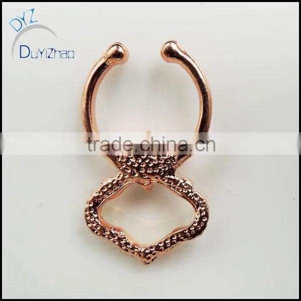 Wholesale Fake Septum Clicker Gold Jewelry photo-4