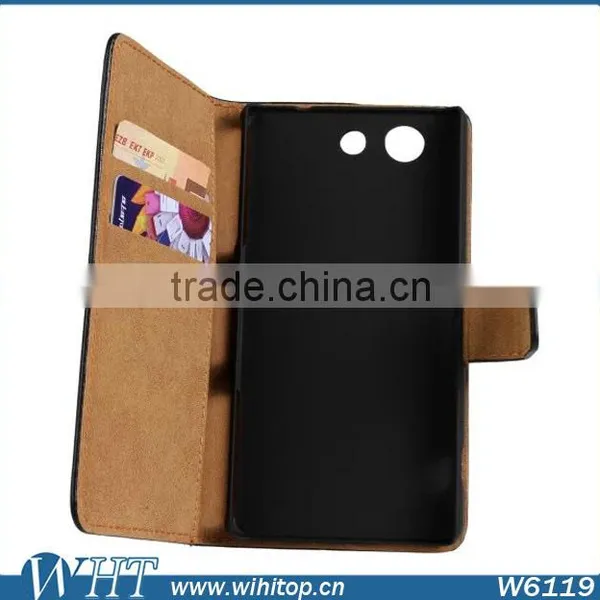 Wallet Case for Sony Xperia Z3 Mini, Simple Leather Case for Sony Xperia Z3 Compact photo-2