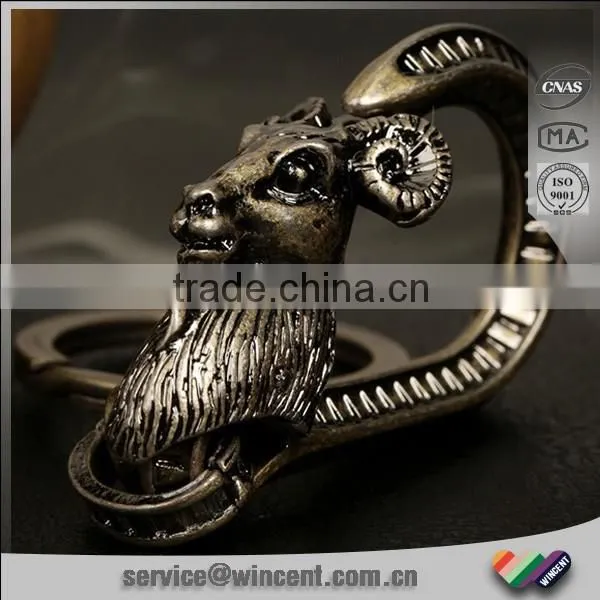 Chinese Zodiac Personalized Metal Souvenir Sheep Keychain photo-3