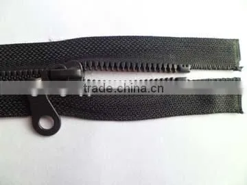 5# Plastic Resin Zipper Fastener Open End Zipper With Auto-lock Pipa Zipper Slider Coate Zipper photo-3