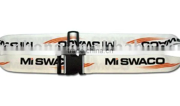 45mm width 3C logo silk printed webbing belts