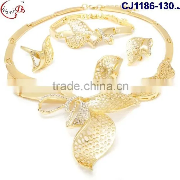 CJ1186-22 China Supplier Latest Design Top Grade Quality 18k African Jewelry Sets Dubai photo-4