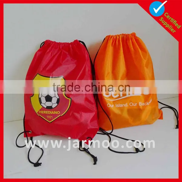 Custom Hemp Red Drawstring Bag photo-4
