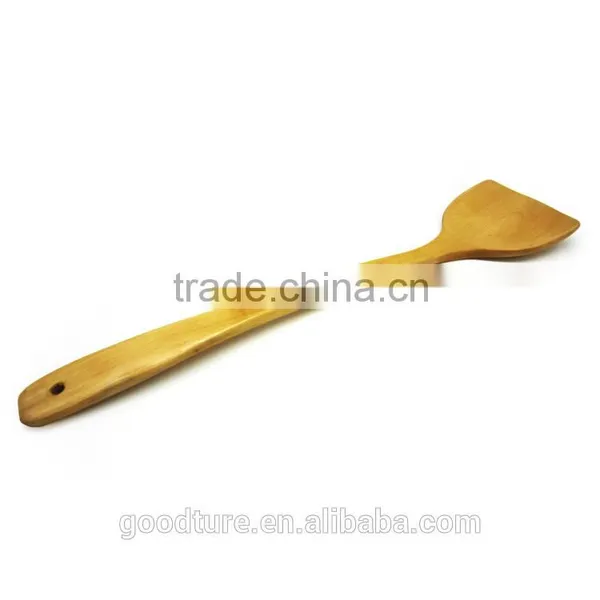 Solid Wood Pancake Turner Spatula Scoop Cooking Utensil Kitchen Cook Tool photo-2
