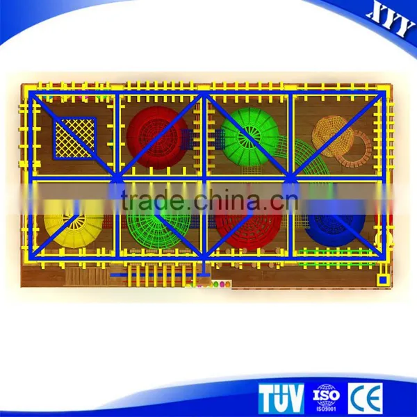 Exciting and Cheap Indoor Kids Obstacle Course Equipment Ropes Course Equipment photo-5