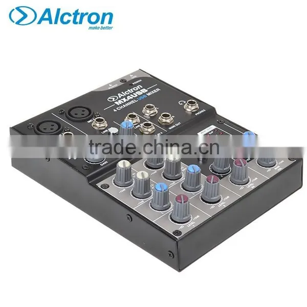 Alctron MX4USB 4 Channel Mixer With USB Interface. photo-4