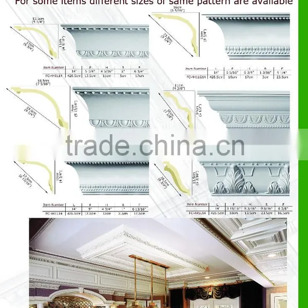 2015 High Quality Good Price Beautiful New Modern Luxury Polyurethane Molding photo-3